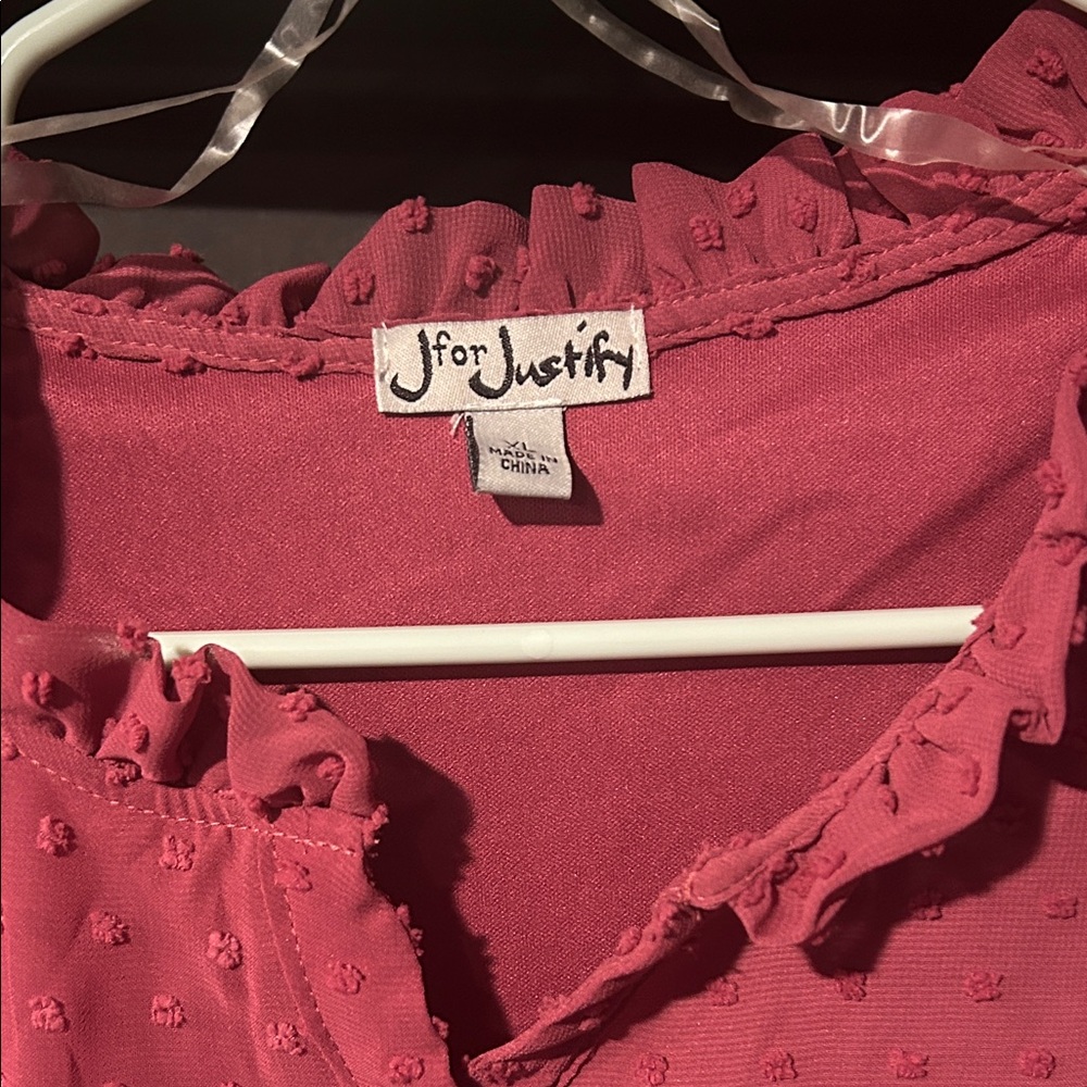 J for Justify Maroon Dress - Picture 2 of 5